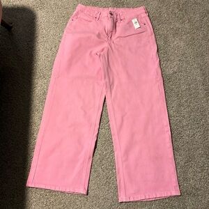 Old Navy Pink Wide leg Jeans